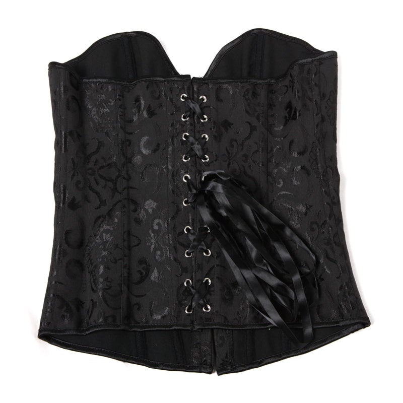 Zhitunemi Corset Bustier Tops for Women: Victorian Vampire Costume Women - Medieval Corset for Halloween Theme Party Costumes XX-Large Black - Image 3